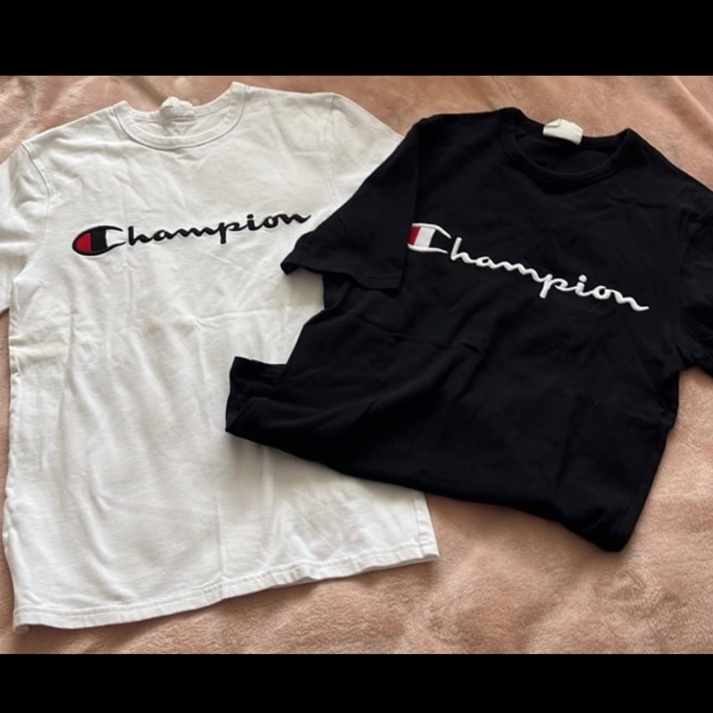 Champion Black and White Shirts (2)